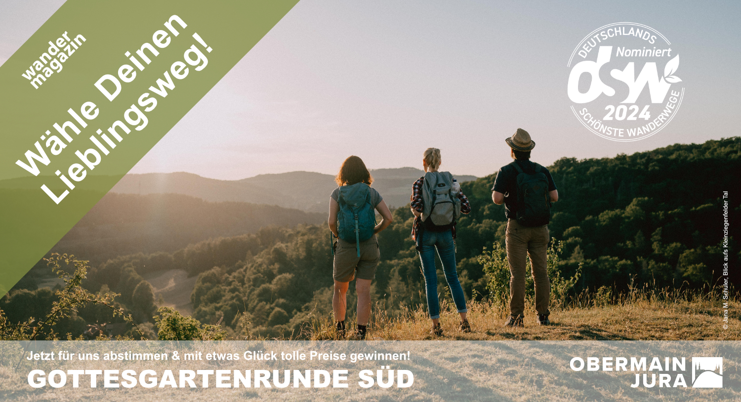 Start der Publikumswahl Deutschlands schönster Wanderweg 2024