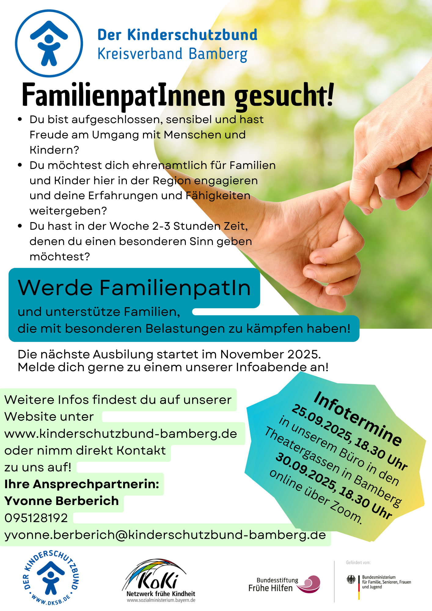 FamilienpatInnen Kinderschutzbund Bamberg e.V. Infotermine